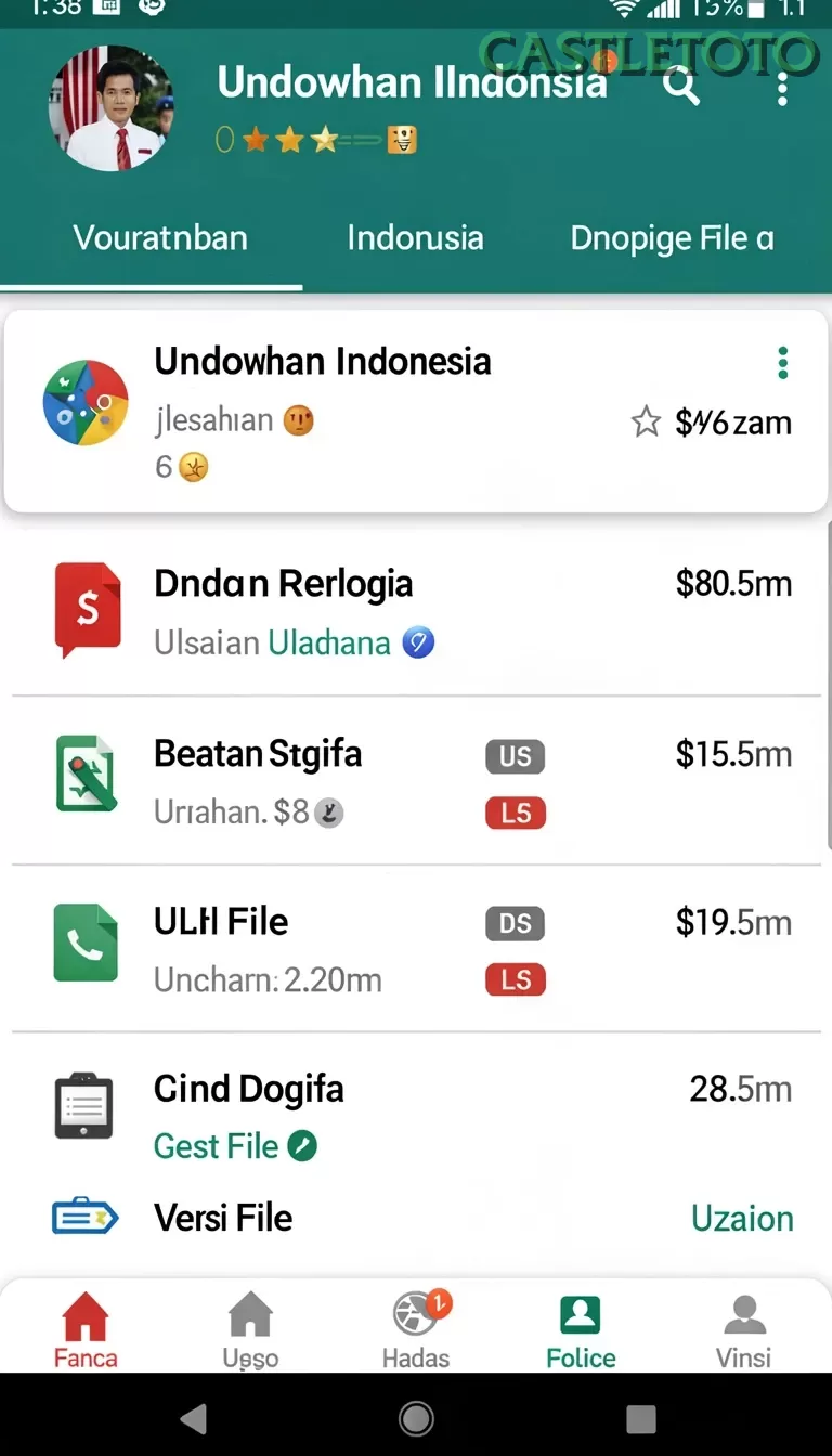 Cuplikan layar SENSA88 — menu navigasi