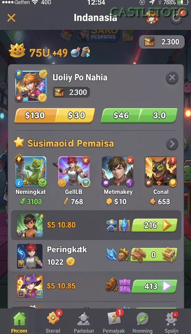 Cuplikan layar ADVANTAGES — halaman utama