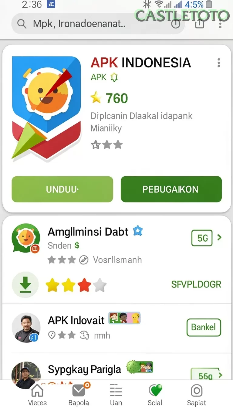 Cuplikan layar PAKDE4D — menu navigasi